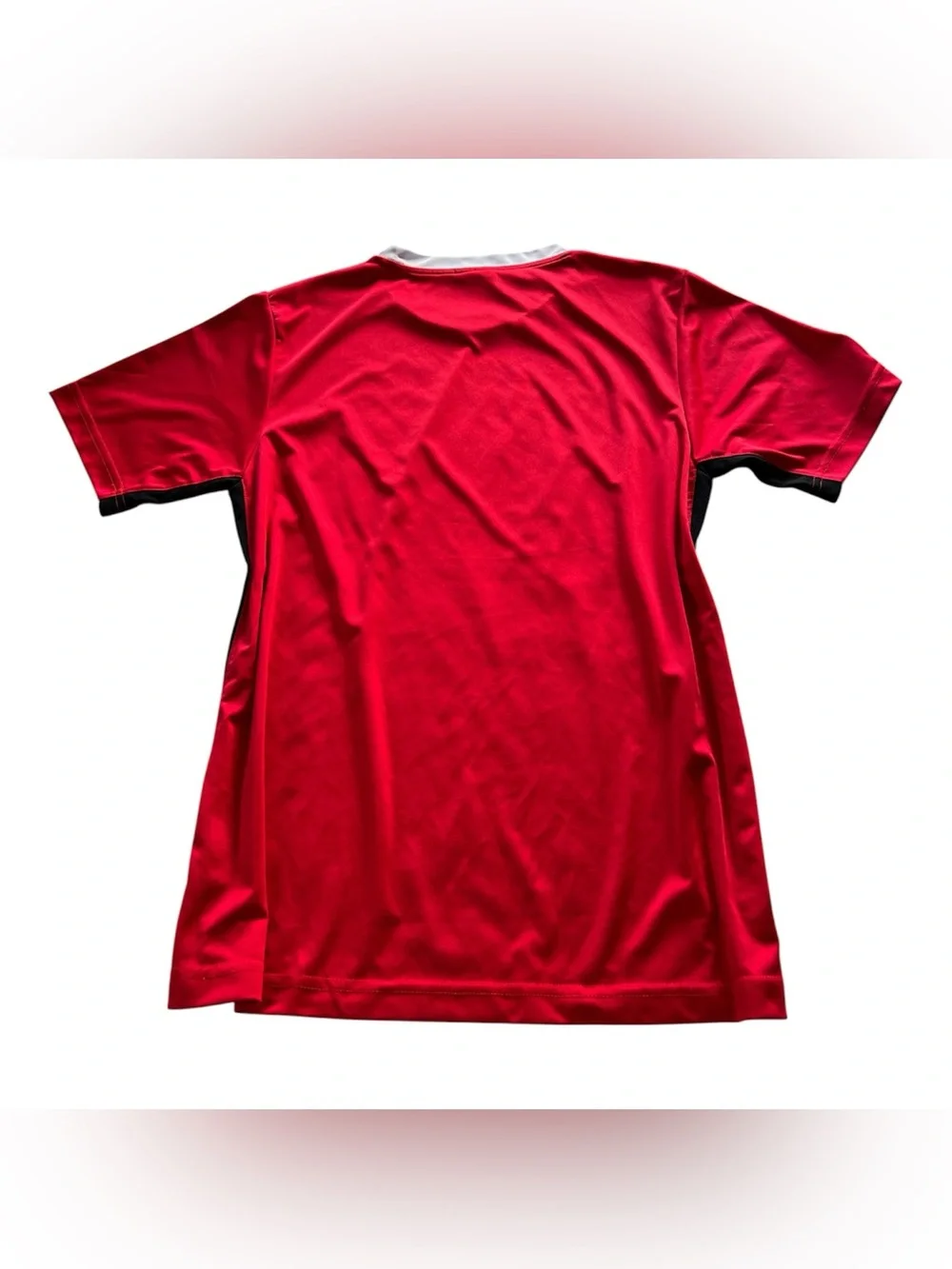 Adidas Red and Black Men's Athletic Jersey